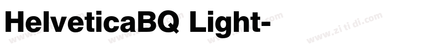 HelveticaBQ Light字体转换